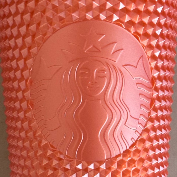 Starbucks Limited Edition 24 oz. Orange Pearl Studded Tumbler Fall/Halloween - Picture 2 of 6